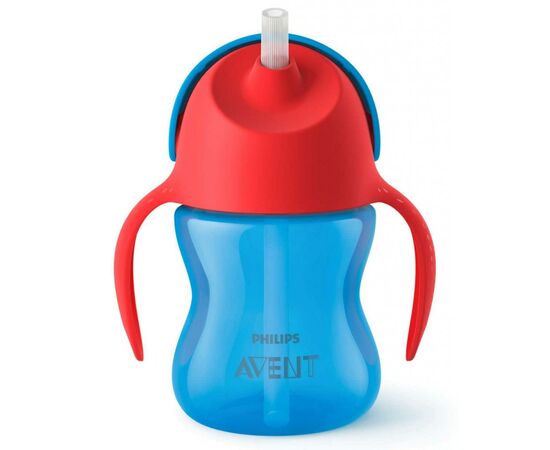 Поильник-непроливайка Philips AVENT с трубочкой 210 мл, 9 мес+ синий (SCF796/01), изображение 2 Поильник-непроливайка Philips AVENT с трубочкой 210 мл, 9 мес+ синий (SCF796/01), изображение 2
