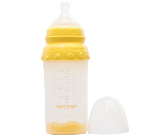 Бутылочка для кормления Baby Team стеклянная с широким горлом 220 мл (1290), изображение 2 Бутылочка для кормления Baby Team стеклянная с широким горлом 220 мл (1290), изображение 2