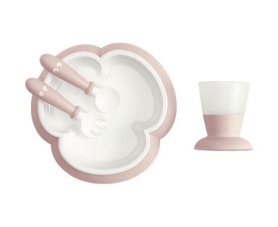 Набір дитячого посуду Baby Bjorn Feeding Set, Powder Pink (78164)