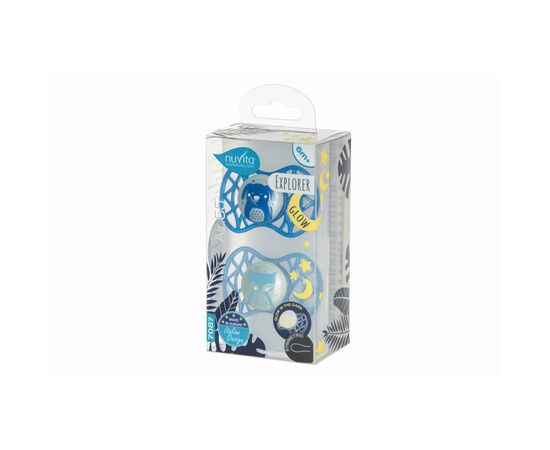 Пустышка Nuvita Air 55 Explore 6m+ симметричная (светится в темноте) (NV7087GM), изображение 3 Пустышка Nuvita Air 55 Explore 6m+ симметричная (светится в темноте) (NV7087GM), изображение 3