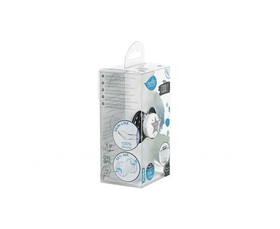 Пустушка Nuvita Air55 Cool 0m+ ортодонтична чорна (NV7064IB), зображення 3