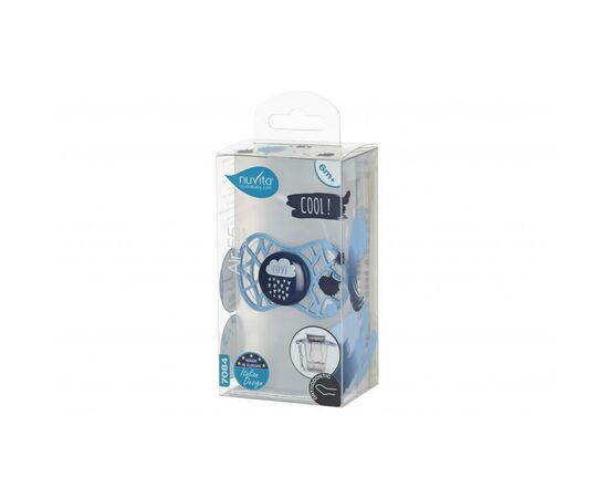 Пустышка Nuvita Air55 Cool 6m+ ортодонтическая (NV7084CB), изображение 3 Пустышка Nuvita Air55 Cool 6m+ ортодонтическая (NV7084CB), изображение 3
