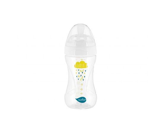 Бутылочка для кормления Nuvita Mimic Collection 250 мл белая (NV6031BIANCO)