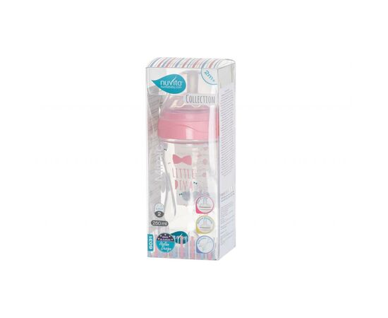 Бутылочка для кормления Nuvita Mimic Collection 250 мл розовая (NV6031ROSA), изображение 2 Бутылочка для кормления Nuvita Mimic Collection 250 мл розовая (NV6031ROSA), изображение 2