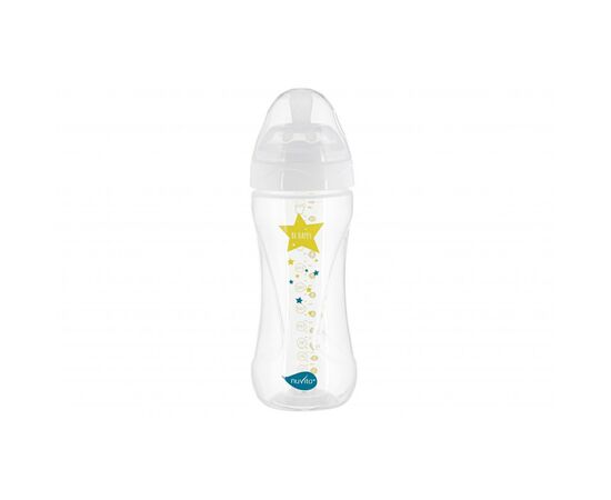 Бутылочка для кормления Nuvita Mimic Collection 330 мл белая (NV6051BIANCO)