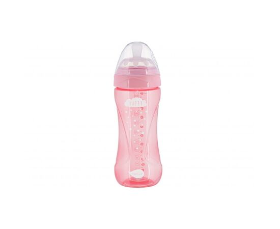 Бутылочка для кормления Nuvita Mimic Cool 330 мл розовая (NV6052PINK)