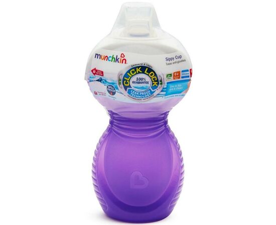 Поїльник-непроливайка Munchkin Bite Proof 266 мл фіолетовий (44166.04), зображення 2 Поїльник-непроливайка Munchkin Bite Proof 266 мл фіолетовий (44166.04), зображення 2