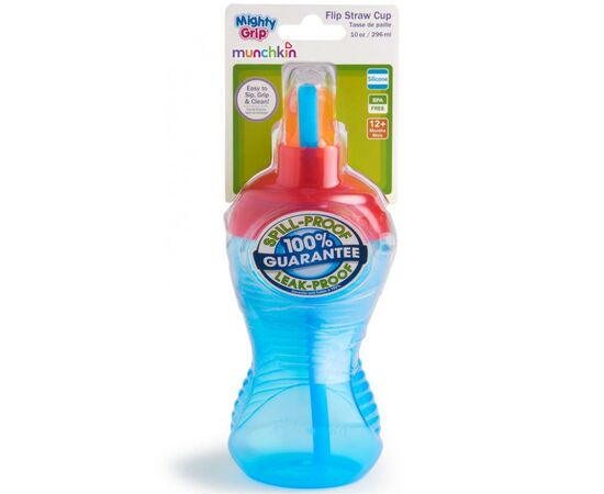 Поильник-непроливайка Munchkin Mighty Grip 296 мл голубой (40523.01), изображение 3 Поильник-непроливайка Munchkin Mighty Grip 296 мл голубой (40523.01), изображение 3