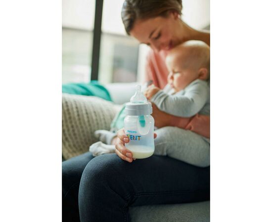 Бутылочка для кормления Philips AVENT Клапан AirFree, 1 шт (SCF819/01), изображение 5 Бутылочка для кормления Philips AVENT Клапан AirFree, 1 шт (SCF819/01), изображение 5