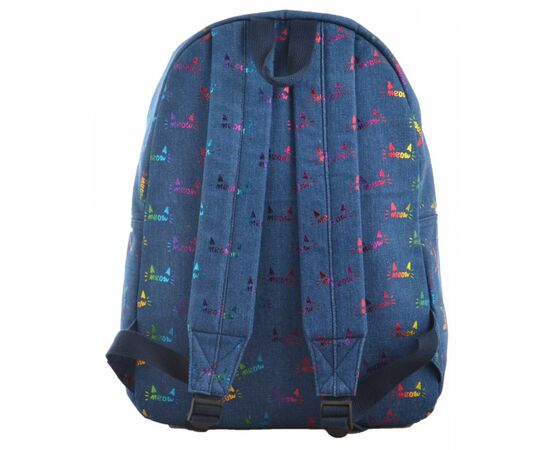 Рюкзак школьный Yes ST-18 Jeans Meow (555414), изображение 2 Рюкзак школьный Yes ST-18 Jeans Meow (555414), изображение 2