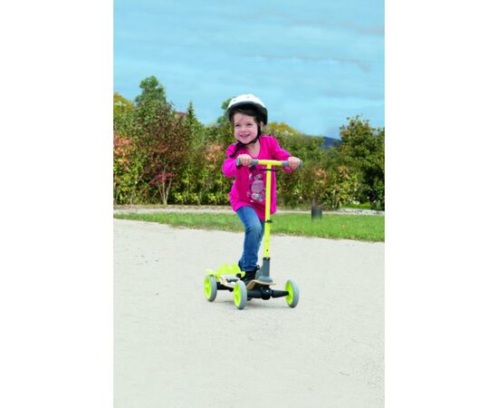 Самокат Smoby с металлической рамой четырехколесный Зеленый (750700), изображение 3 Самокат Smoby с металлической рамой четырехколесный Зеленый (750700), изображение 3