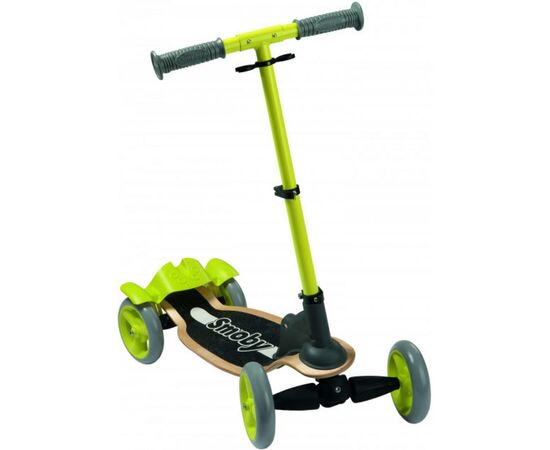 Самокат Smoby с металлической рамой четырехколесный Зеленый (750700)