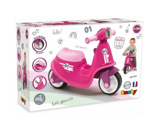 Беговел Smoby розовый (721002), изображение 6 Беговел Smoby розовый (721002), изображение 6