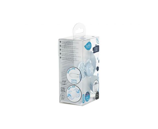 Пустышка Nuvita Air55 Cool 0m+ симметрическая голубая (NV7065BS), изображение 4 Пустышка Nuvita Air55 Cool 0m+ симметрическая голубая (NV7065BS), изображение 4
