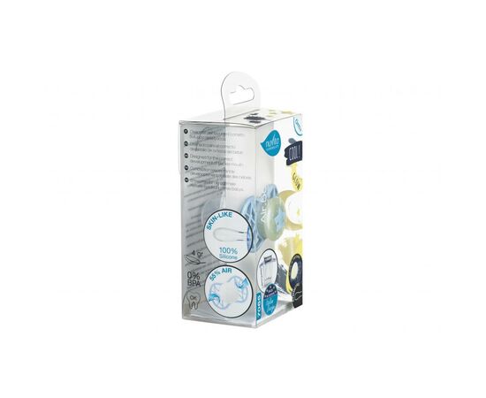Пустышка Nuvita Air55 Cool 0m+ симметрическая свет. в темноте (NV7065GA), изображение 4 Пустышка Nuvita Air55 Cool 0m+ симметрическая свет. в темноте (NV7065GA), изображение 4