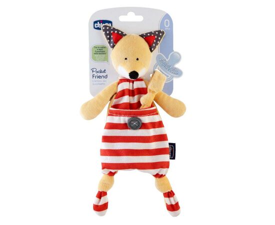 Кліпса для пустушок Chicco Іграшка Лисеня (08013.10), зображення 2 Кліпса для пустушок Chicco Іграшка Лисеня (08013.10), зображення 2