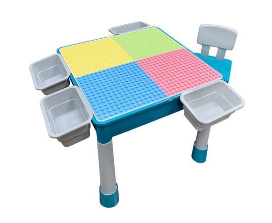 Детский стол Microlab Toys Конструктор Игровой Центр + 1 стул (GT-16), изображение 3 Детский стол Microlab Toys Конструктор Игровой Центр + 1 стул (GT-16), изображение 3