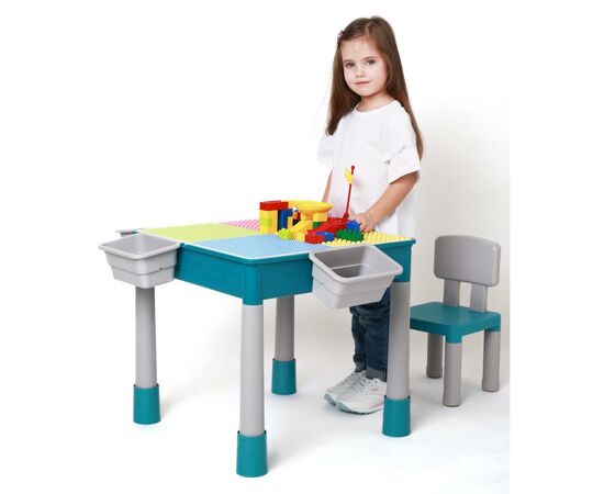 Детский стол Microlab Toys Конструктор Игровой Центр + 1 стул (GT-16), изображение 7 Детский стол Microlab Toys Конструктор Игровой Центр + 1 стул (GT-16), изображение 7