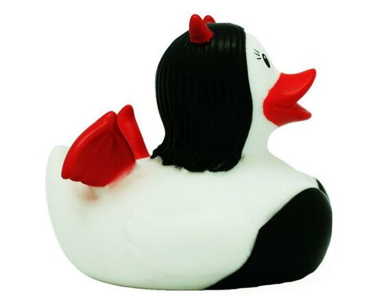 Игрушка для ванной LiLaLu Дьяволица утка (L1908), изображение 3 Игрушка для ванной LiLaLu Дьяволица утка (L1908), изображение 3