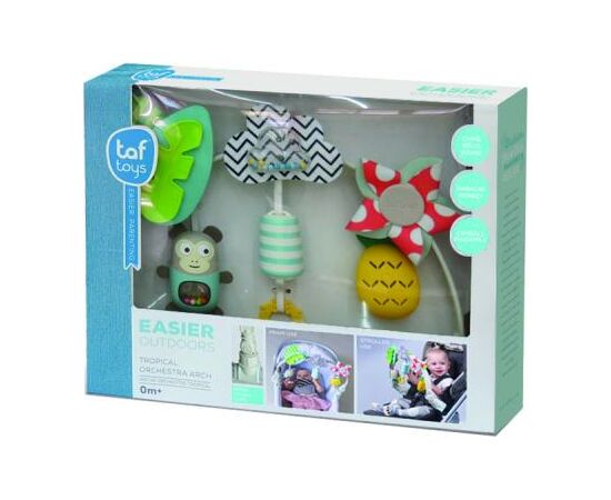 Игрушка на коляску Taf Toys Тропический оркестр (12135), изображение 2 Игрушка на коляску Taf Toys Тропический оркестр (12135), изображение 2