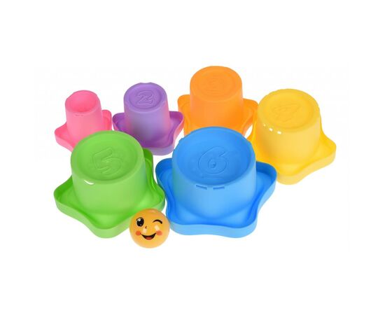 Іграшка для піску Same Toy Stacking cups 7ед (618-10Ut), зображення 2 Іграшка для піску Same Toy Stacking cups 7ед (618-10Ut), зображення 2
