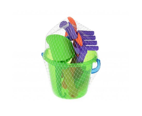 Іграшка для піску Same Toy с Воздушной вертушкой (зеленое ведро) 9 шт (HY-1206WUt-1), зображення 6