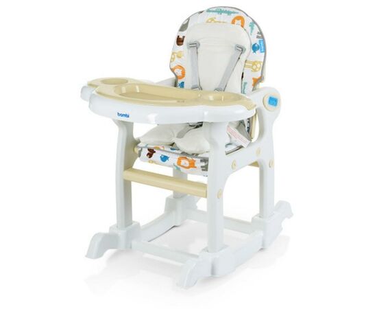 Стульчик для кормления Bambi M 1563 animal beige, изображение 4 Стульчик для кормления Bambi M 1563 animal beige, изображение 4
