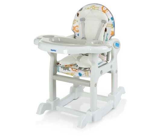 Стульчик для кормления Bambi M 1563 animal grey, изображение 4 Стульчик для кормления Bambi M 1563 animal grey, изображение 4