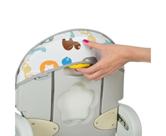 Стульчик для кормления Bambi M 1563 animal grey, изображение 6 Стульчик для кормления Bambi M 1563 animal grey, изображение 6