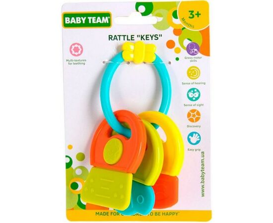 Брязкальце Baby Team Ключики (8442), зображення 2 Брязкальце Baby Team Ключики (8442), зображення 2