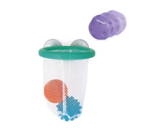 Іграшка для ванної Janod Корзина з м'ячиками (J04708), зображення 3 Іграшка для ванної Janod Корзина з м'ячиками (J04708), зображення 3