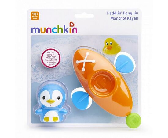 Игрушка для ванной Munchkin Пингвин гребец (01101102), изображение 4 Игрушка для ванной Munchkin Пингвин гребец (01101102), изображение 4