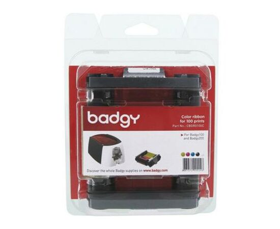 Риббон Evolis к принтеру Badgy100, Badgy200, YMCKO, 100 отпечатков (CBGR0100C), изображение 2 Риббон Evolis к принтеру Badgy100, Badgy200, YMCKO, 100 отпечатков (CBGR0100C), изображение 2