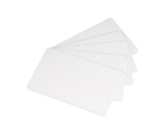 Карточка пластиковая чистая Evolis PVC 30 mil, белые, 5х100 штук (C4001)