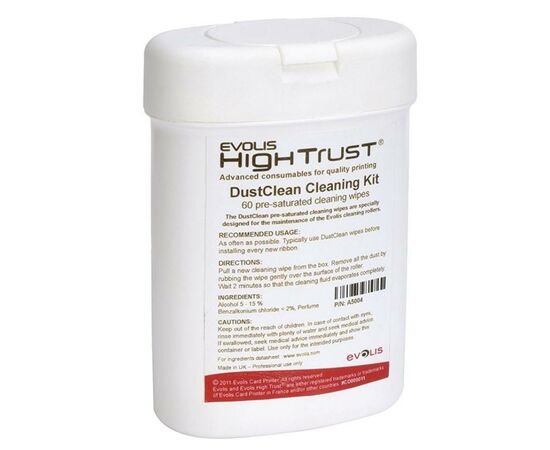 Набор для очистки Evolis Cleaning Kit ACL002 (ACL002), изображение 2 Набор для очистки Evolis Cleaning Kit ACL002 (ACL002), изображение 2