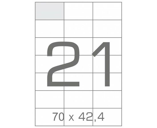 Етикетка самоклеюча Tama 70х42,4 (21 на листі) с/кл (100листів) (17806)