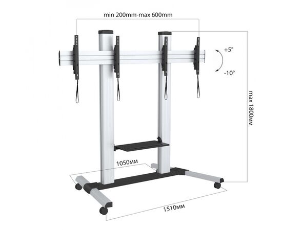 Стойка презентационная Charmount CT-FTVS-T11, изображение 4 Стойка презентационная Charmount CT-FTVS-T11, изображение 4