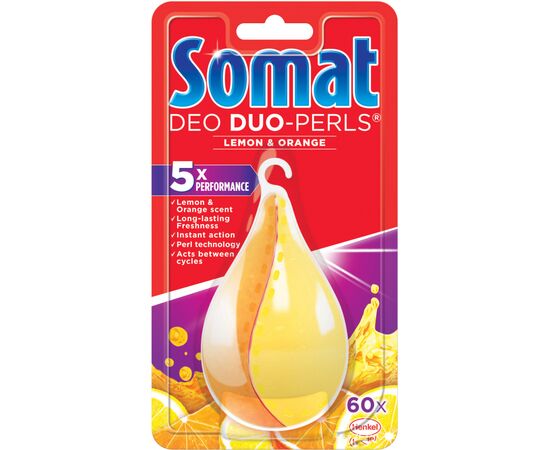 Освіжувач для посудомийних машин Somat Deo Duo-Pearls Lemon & Orange (9000101000436)