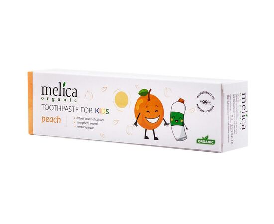 Детская зубная паста Melica Organic Персик 100 мл (4770416003617)