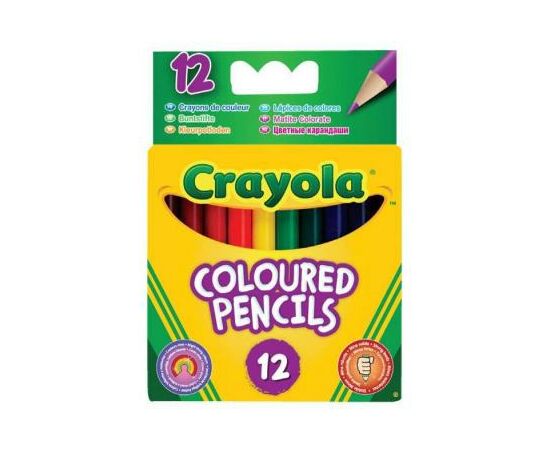 Карандаши цветные Crayola 12 коротких цветных карандашей (4112)