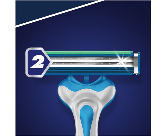 Бритва Gillette Blue 2 Max одноразовая 8 шт. (7702018956692), изображение 3 Бритва Gillette Blue 2 Max одноразовая 8 шт. (7702018956692), изображение 3