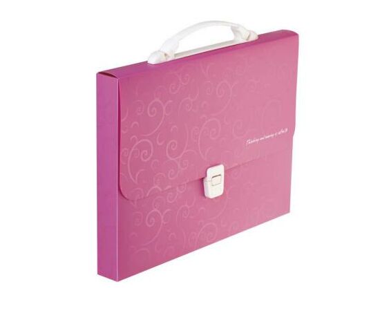 Папка - портфель Buromax A4/35мм, BAROCCO, pink (BM.3719-10)
