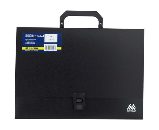 Папка - портфель Buromax A4/35мм, black (BM.3724-01)
