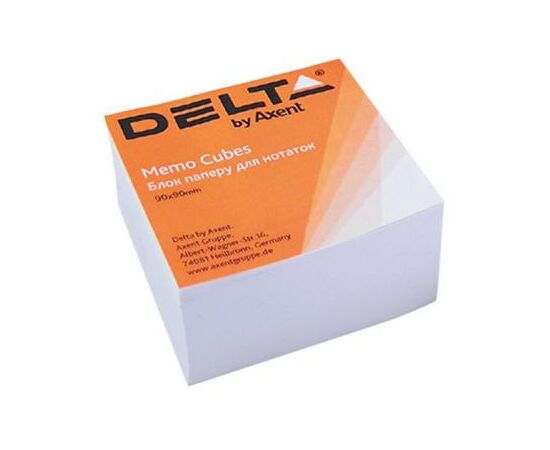 Папір для нотаток Delta by Axent білий 90Х90Х30мм, unglued (D8003)