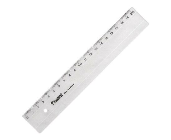 Линейка Axent plastic, 20cm, clear (7320-А)