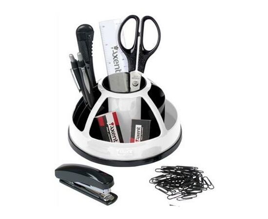 Настольный набор Axent Duoton, 9 items, white (blister) (2104-01-А)