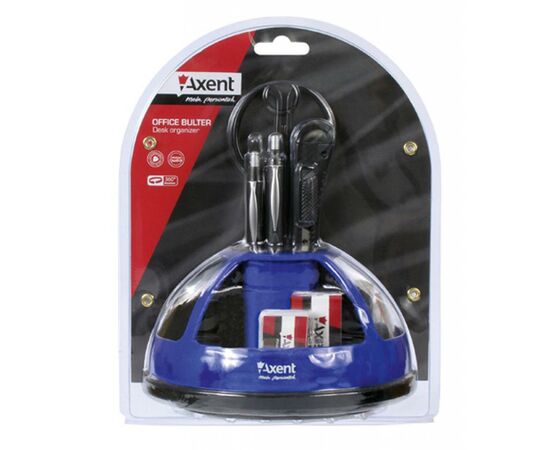Настольный набор Axent Duoton, 9 items, blue (blister) (2104-02-А), изображение 2 Настольный набор Axent Duoton, 9 items, blue (blister) (2104-02-А), изображение 2