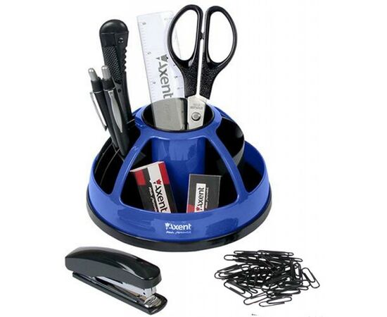 Настольный набор Axent Duoton, 9 items, blue (blister) (2104-02-А)