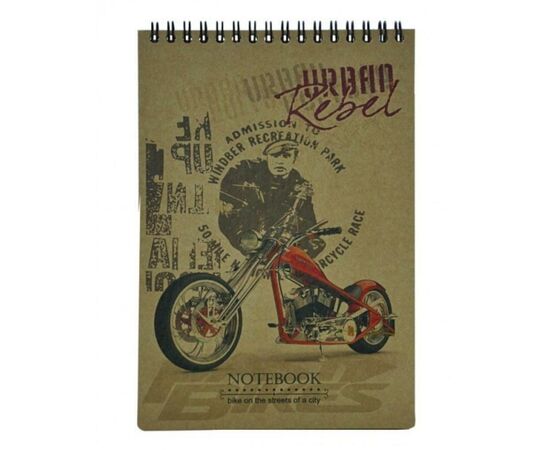Блокнот Buromax spiral top, А5, 80sheets, KRAFT, white, perforation,assorted (BM.2473), изображение 3 Блокнот Buromax spiral top, А5, 80sheets, KRAFT, white, perforation,assorted (BM.2473), изображение 3