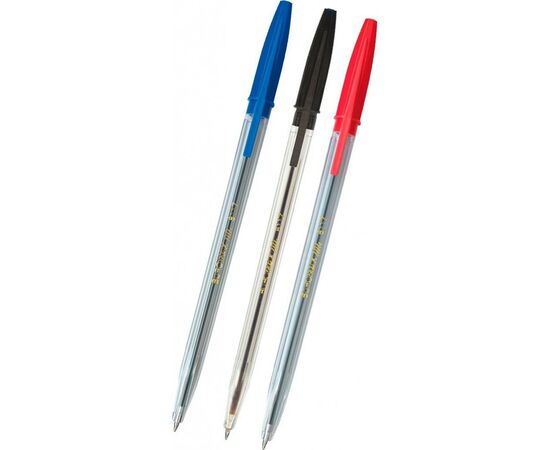Ручка шариковая Buromax non-retractable, SET*3pcs JOBMAX Corvina (BM.8433)